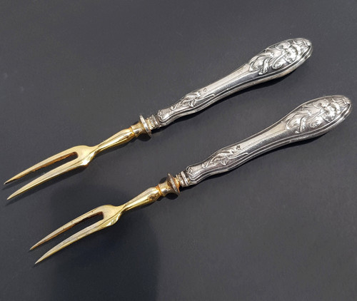 Jugendstil besteck silber 800 - jugendstil,