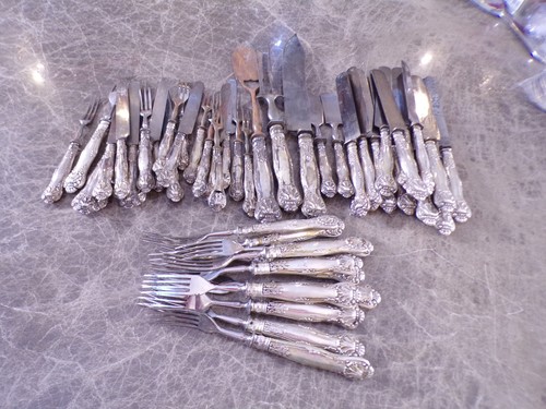 Antikes besteck silbergriffe - antikes,