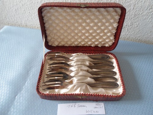 Kuchengabeln perlrand - ,