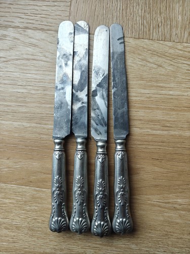 Silberbesteck messer mit - silberbesteck,