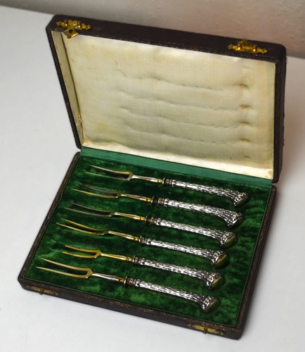 Antikes vorlegebesteck gabeln - antikes,