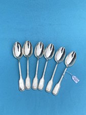 6 schwere Dessertlöffel 18,5