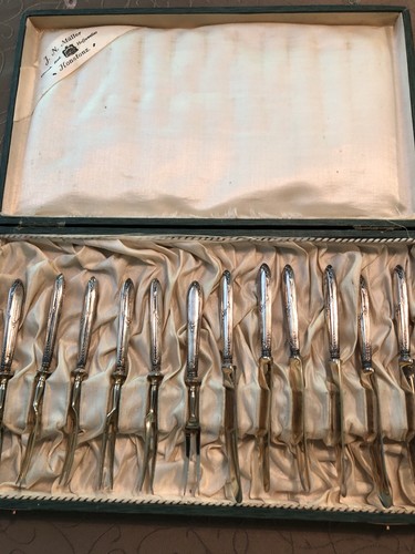 Obst besteck antik 800 - obst, besteck,