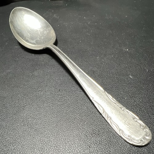 Antiker löffel silberfarben - löffel,
